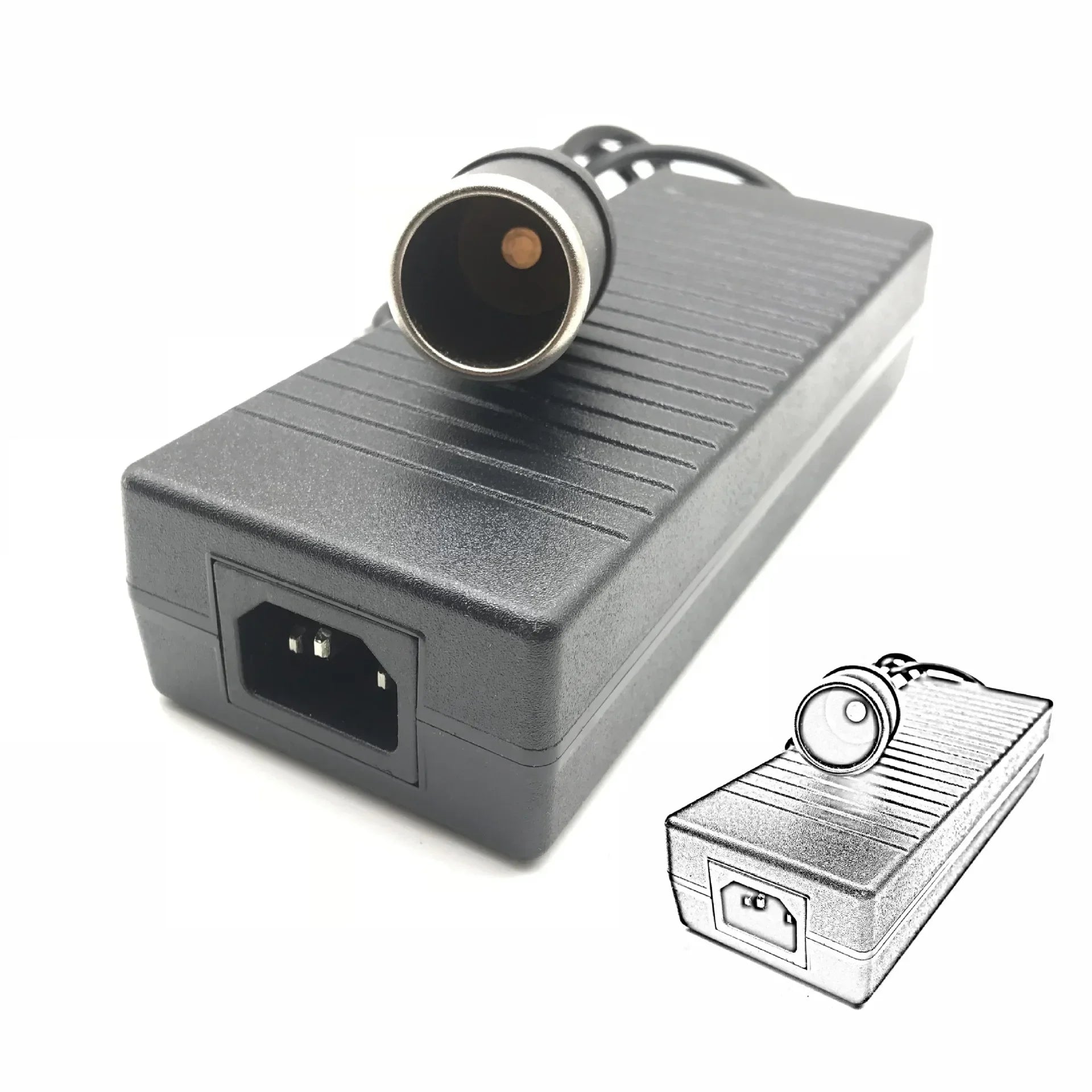12v10a Power Adapter 220V To 12v120w Cigarette Lighter Vehicle Power Converter Air Pump Power Supply Qme