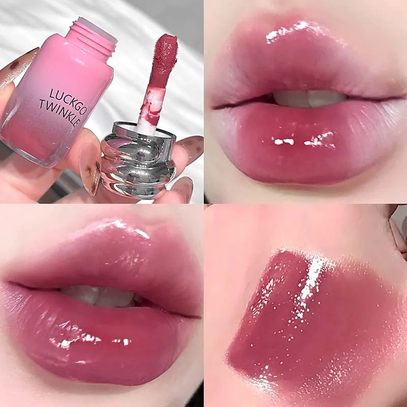 6-color Mirror Water Light Lip Glaze 6 Colors Highly Pigmented Stain Qme L13-03