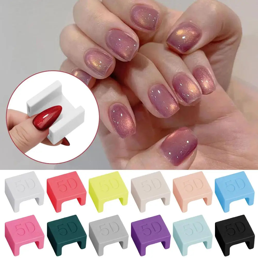 Cat Eye Magnet Nail French Tip Art Beginner-friendly Gel Polish DIY Qme