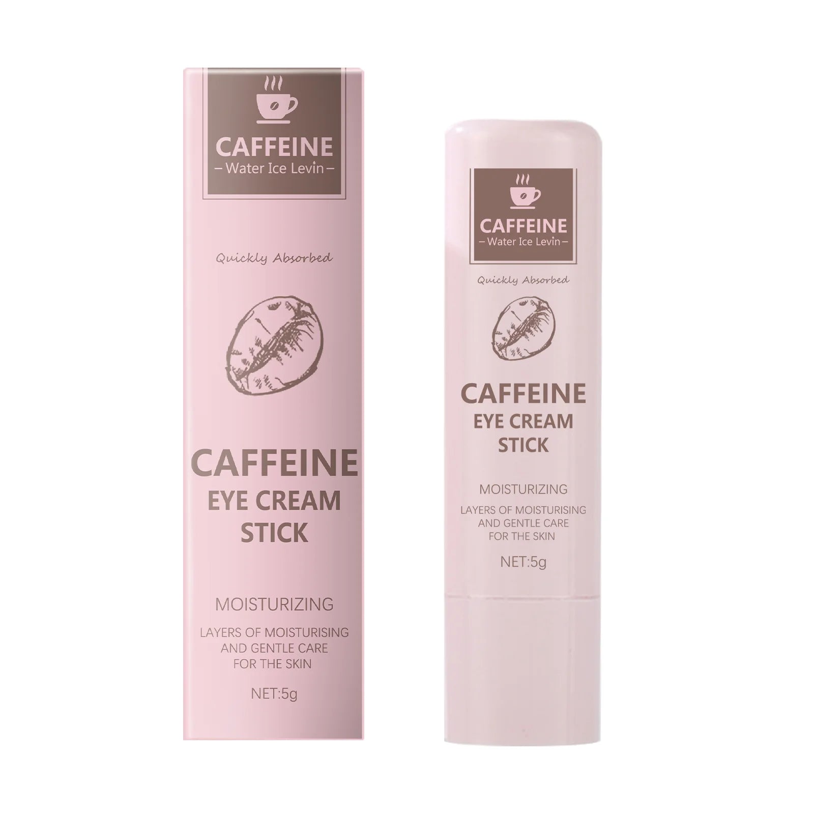 Caffeine eye cream stick nourishes the skin, improves fine lines, relieves eye bags and dark circles, and brightens the eye skin Qme 5g A box