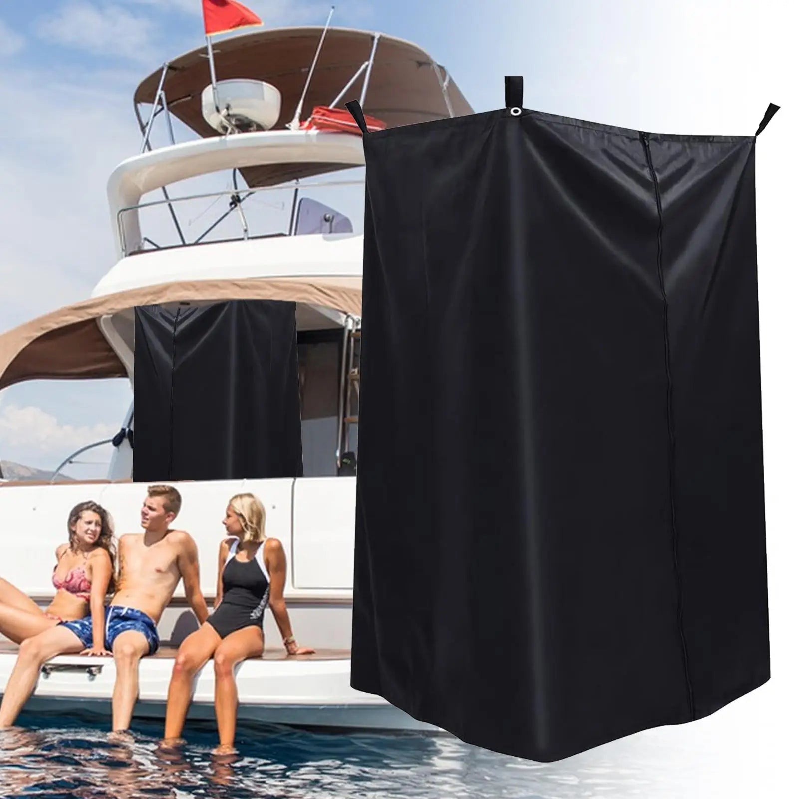 Portable Privacy Shower Tent Outdoor Waterproof Changing Room Shelter for Camping Hiking Beach Toilet Shower Bathroom Beach Boat Qme
