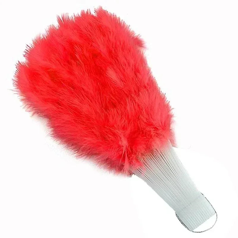 Soft Fluffy Lady Burlesque Wedding Hand Fancy Dress Costume Dance Qme