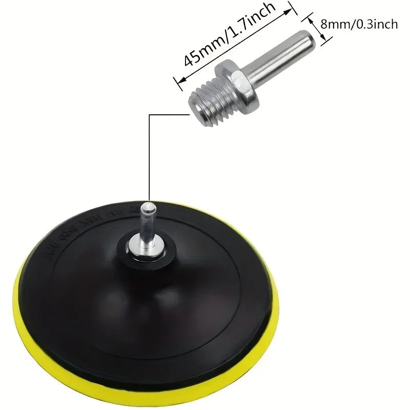 6-Piece Industrial Polishing Kit Polishing Pad Car Waxing Sponge Disc Car Paint Care Car Gadgets Qme
