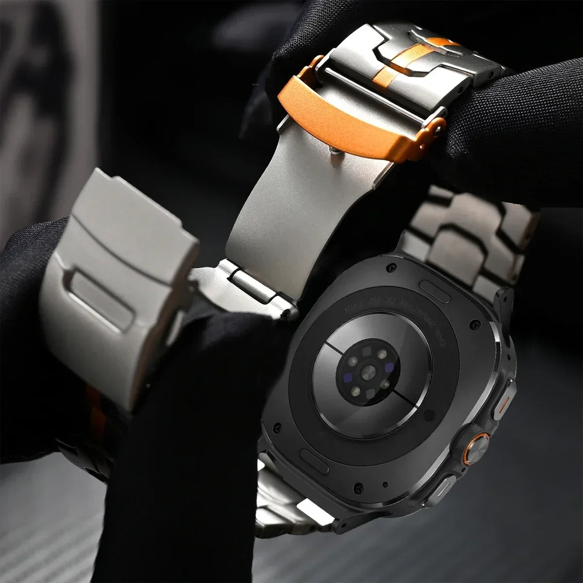 Titanium Luxury Strap for Samsung Galaxy Watch Ultra 47mm Band for Samsung Ultra Galaxy 47MM Men Watchband Galaxy Ultra Bracelet Qme
