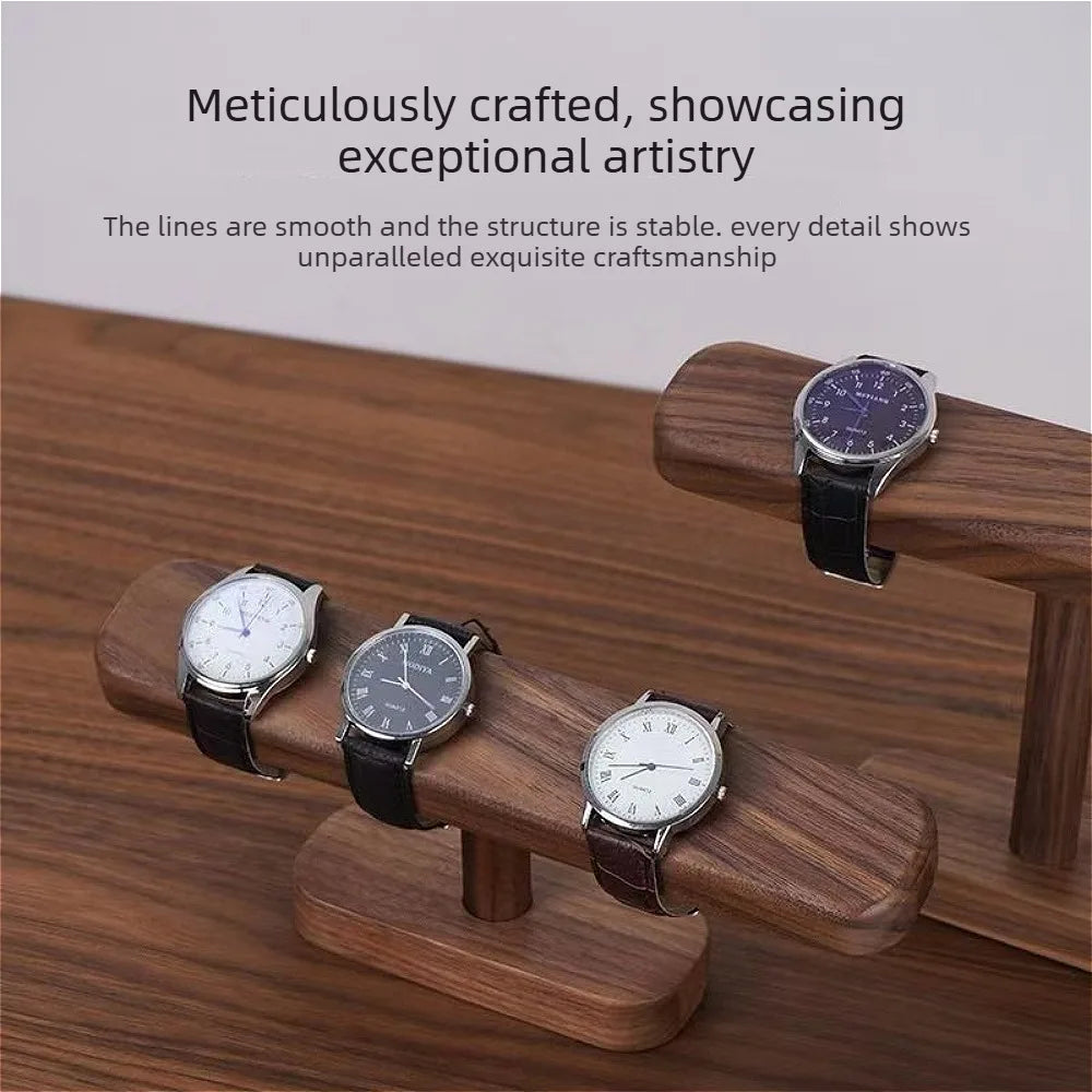 Multi Hanging Beech Walnut Wood Rack Watch Jewelry Holder For Necklaces Anklets Counter Storage Shop Exhibition Organizer Qme