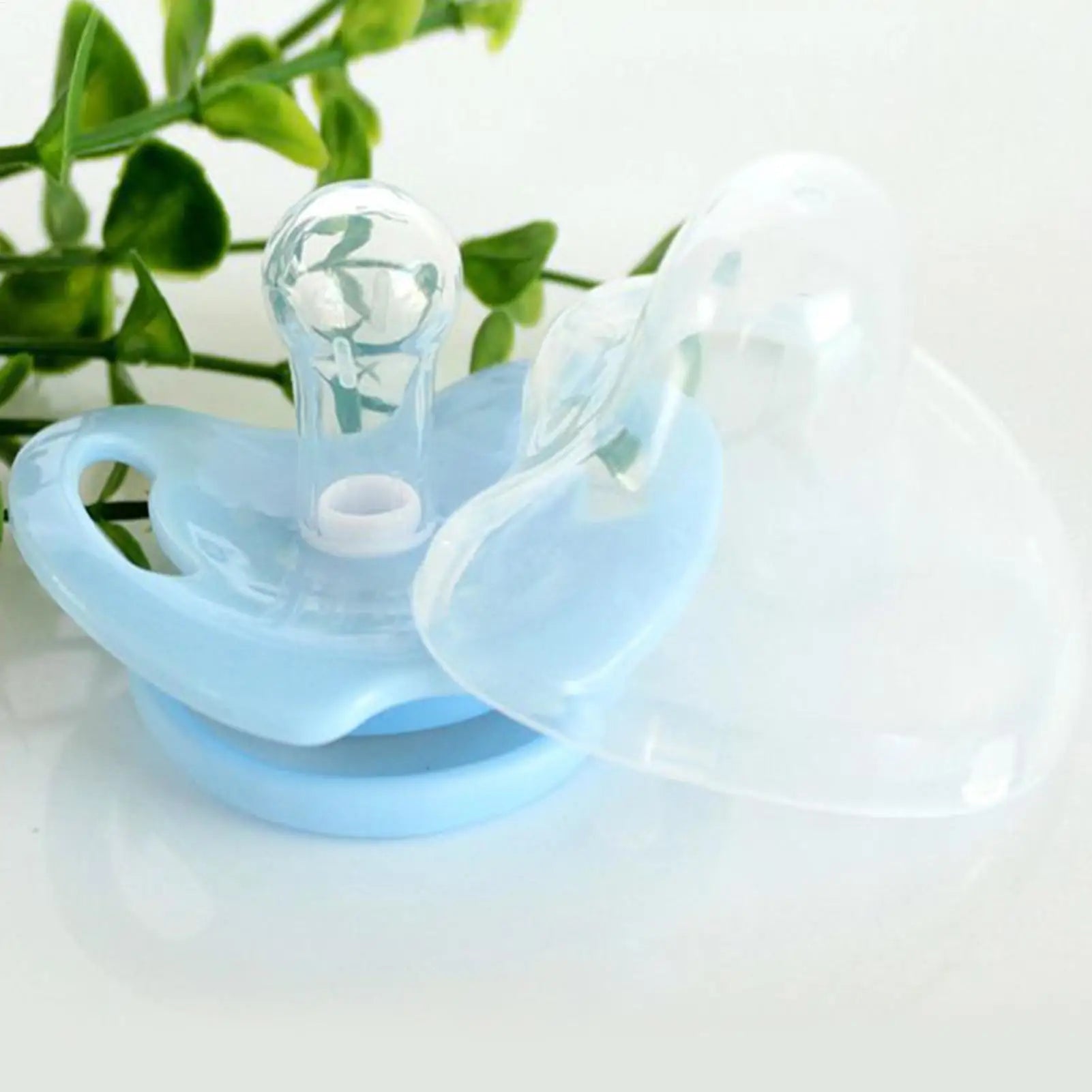 Cat Pacifiers For Kittens Pet Suckling Puppy Pacifiers 4 Pieces Butterfly-Shaped Silicone Toy With Dust Cover For Pet Animals Qme