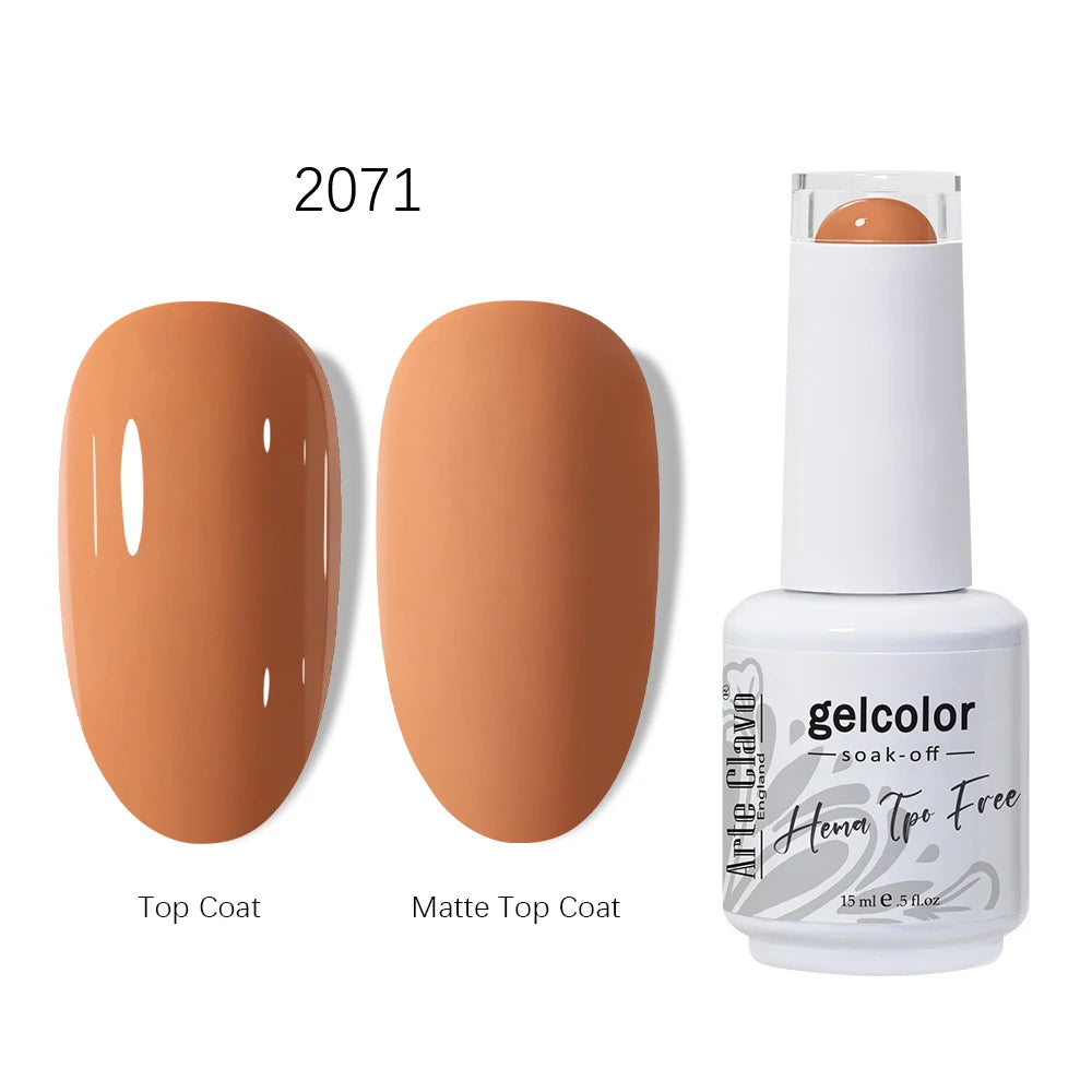 Arte Clavo HEMA TPO Coffee Brown Gel Nail Polish Winter Semipermanent