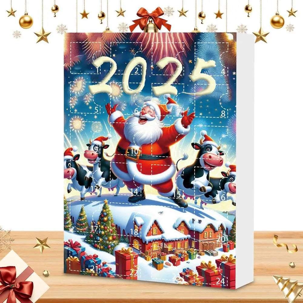 Christmas Countdown Calendars Cute 24 Cow Advent Calendar Cartoon Qme B China Mainland M