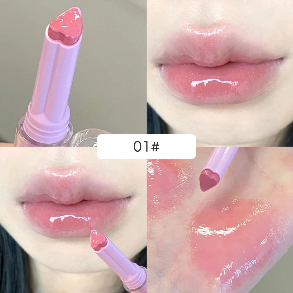 Gege Bear Garden Pink Rabbit Solid Lip Gloss Moisturizing Watery Qme GX1098-1