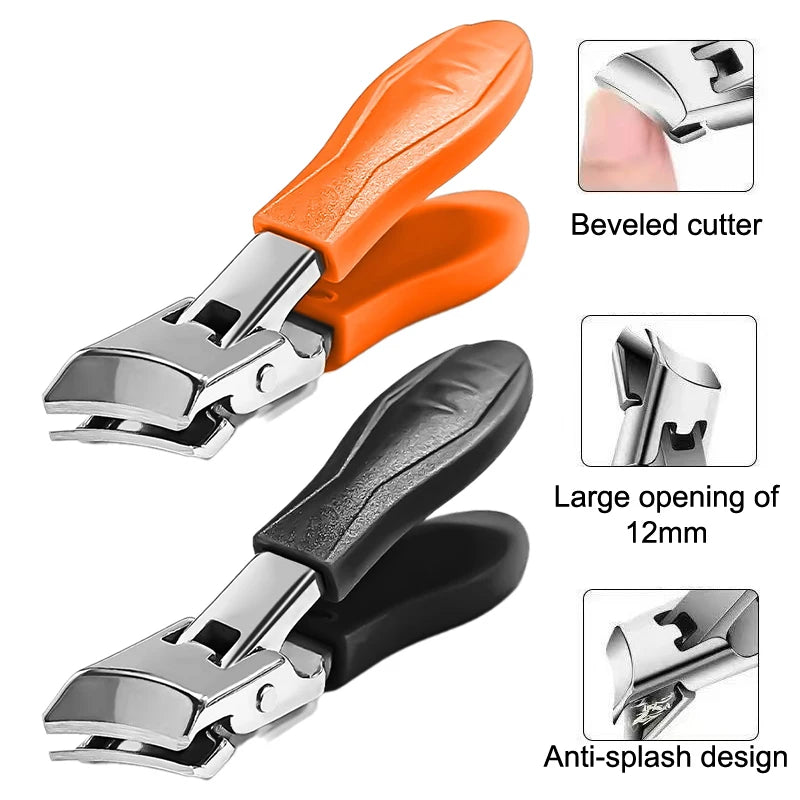 Anti-splash Nail Clippers Diagonal Pliers Large Scissors Toenail Qme