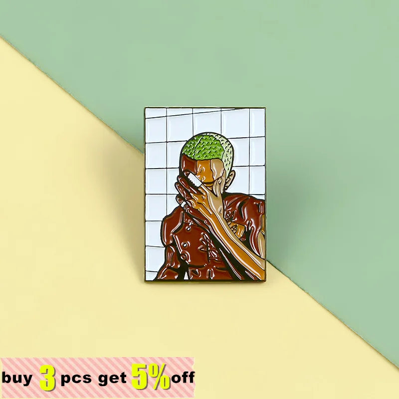 Frank Capra Cartoon Lapel Pins Brooches Backpack Metal Badges Vintage Classics Fashion Retro Jewelry Gifts Collection Wholesale Qme