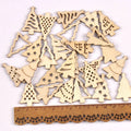 50pcs 35x23mm Mixed Natural Wooden Slices Christmas Tree For DIY Scrapbook Crafts Handmade Supplies Party Xmas Arts Decor c4120 Qme mixed 50pcs