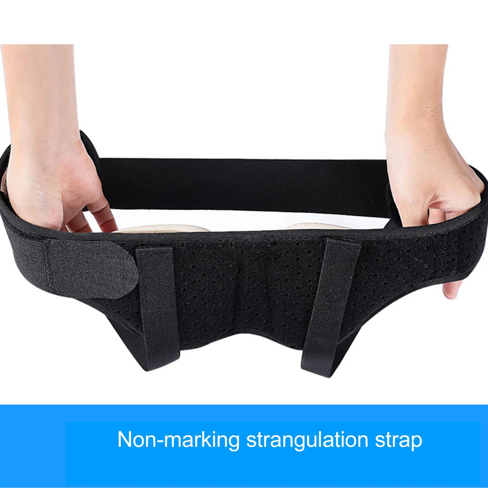 Men Inguinal Hernia Band Easy To Adjust Good Support PU Foam Pad Black Intestinal Hernia Fixing Belt Breathable for Body Care Qme