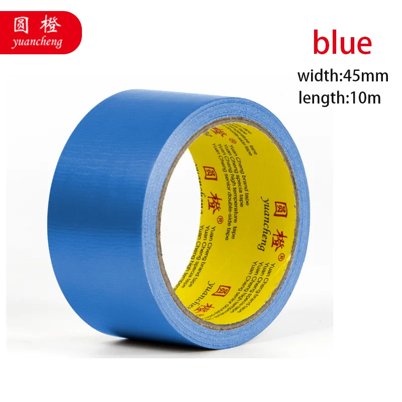 1 Roll Adhesive Fabric Duct Tape Heavy Duty, Carpet Waterproof Tape, Silver Tape Decorative, Automotive Fabric Tape 10 Meter Qme blue 10M 30mm
