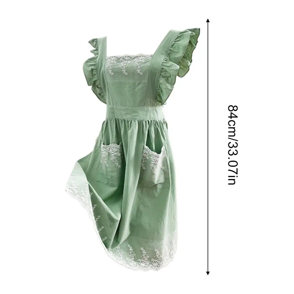 Kitchen Aprons For Women Elegant Adjustable With Pockets Womens Dresses Gardening Apron For Cooking Baking Cleaning Work Qme China Mainland D