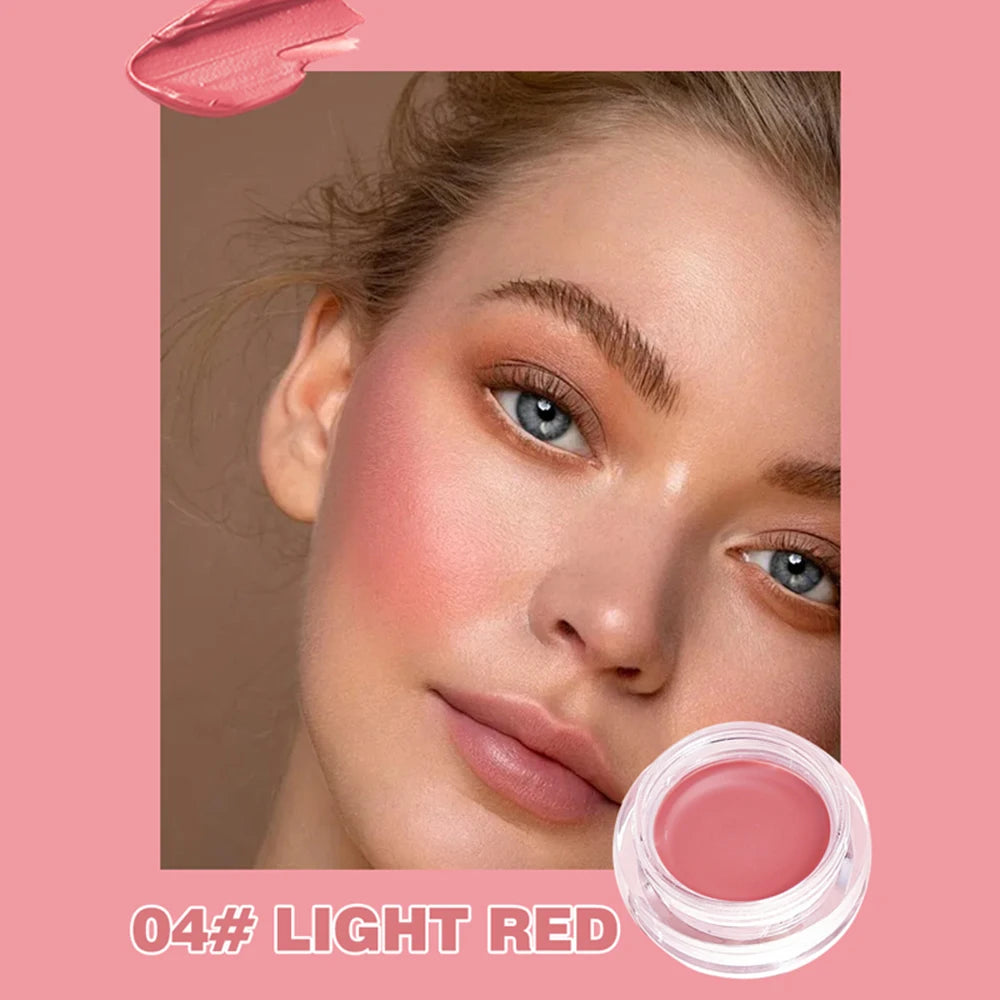 Waterproof Durable Powder Blusher Light Not Dry Suitable All Skin Qme 04 LIGHT RED