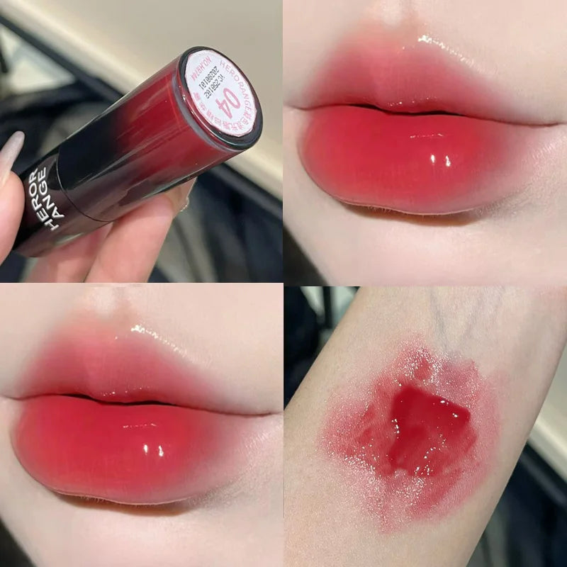 HERORANGE Color-cooling Shimmering Lip Gloss Hydrating Silky Qme HR744-4