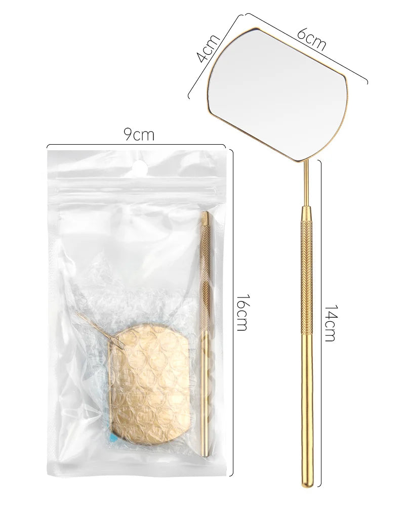 Eyelash Extension Mirror Detachable Stainless Steel Lash Lifting Makeup Mirror Beauty Tool Accessories Supplies Qme