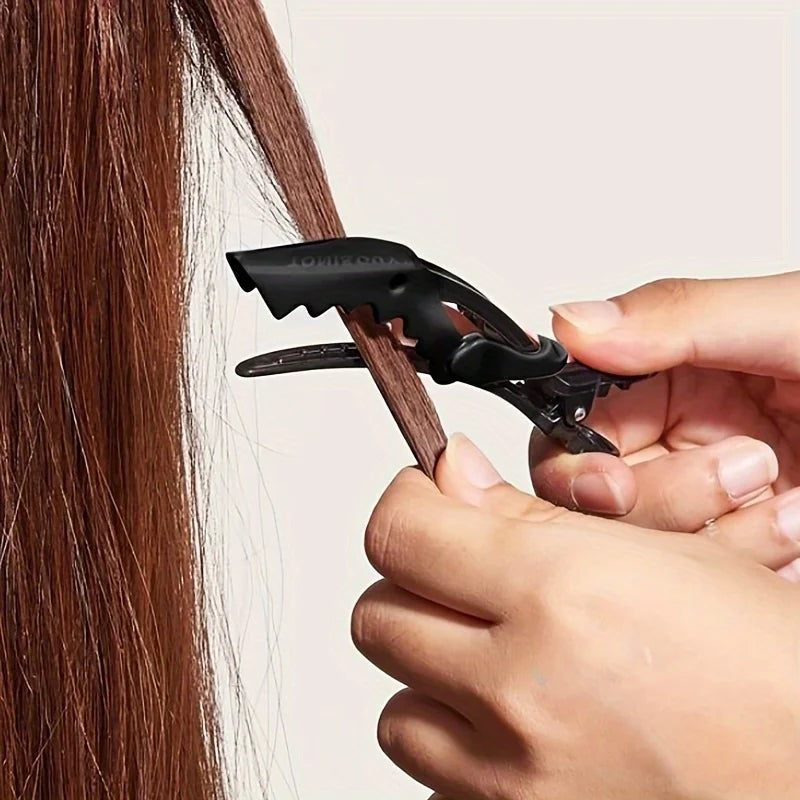 Crocodile hair clip is used for styling segmentation for women with wide teeth, professional hair salons, and hairdressers Qme