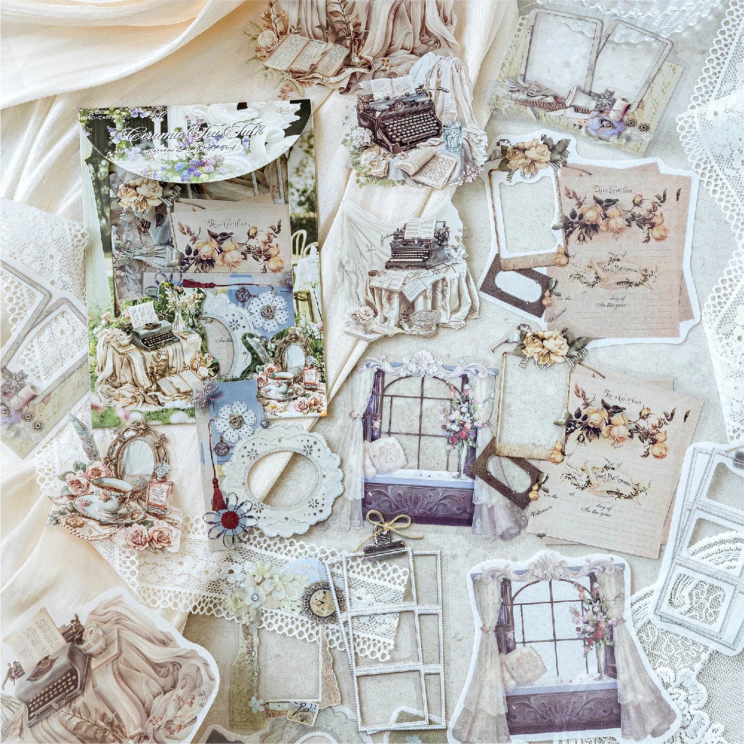 20 pcs/pack Vintage Gothic objects Sticker Pack Decorativ DIY Scrapbooking Materials Art Collage Aesthetics Stationery Stickers Qme