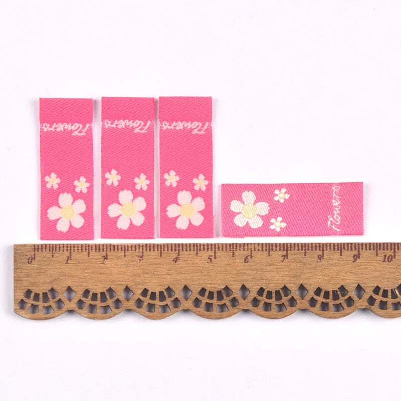 50Pcs Multicolor Flower Embroidery Cloth Labels Handmade DIY Hats Bags Crafts Garment Supplies Sewing Accessories Tags c3504 Qme 3