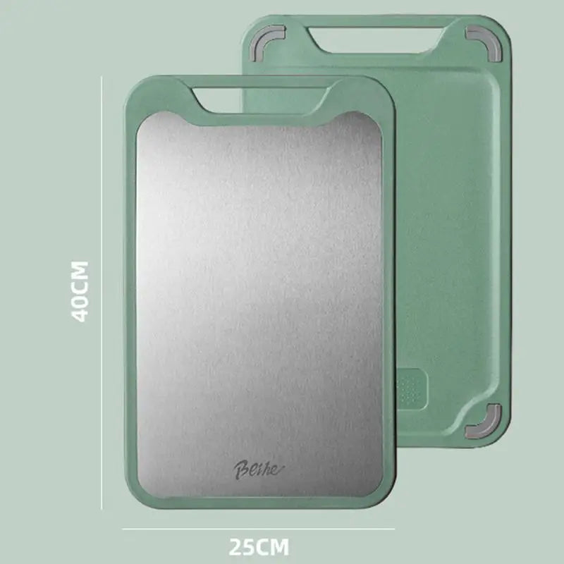 Double-sided Multifunctional Cutting Board Vegetables Meat Chopping Qme Green L