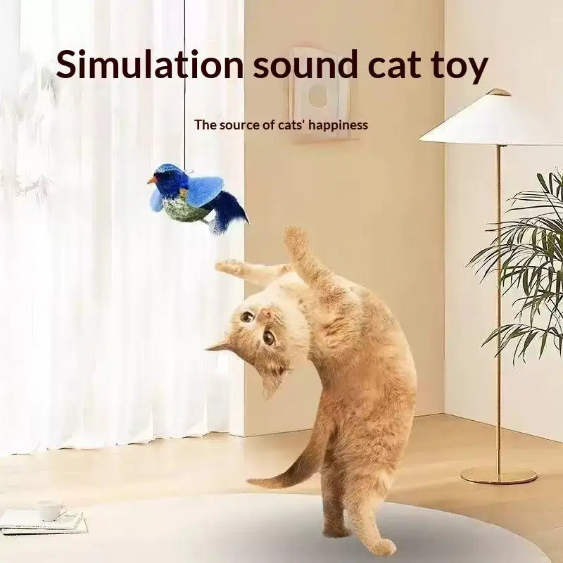 1/2/3PCS Cat Toys Self-Entertainment And Relaxation Swing Toys Cat Teasing Sticks Bite-Resistant Realistic Bird Pet Toys Cats Qme