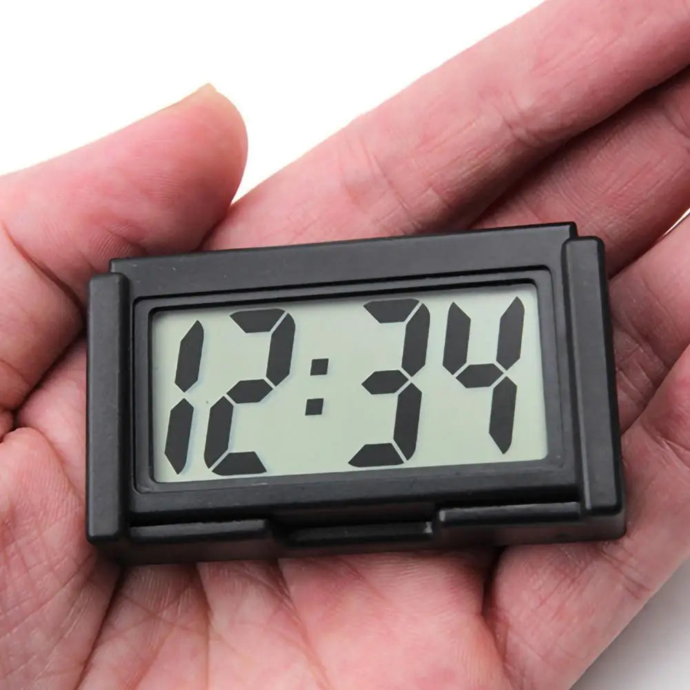 Car Digital Display Clock Self-adhesive Mini Truck Dashboard Large Qme