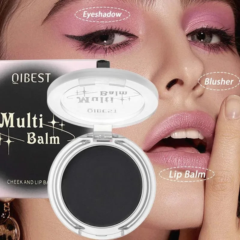 Black Crystal Blush Multi Balm Magic Temperature Change Blush Gel Blusher Cream for Lip Eye Makeup Pink Cheek Tint Rouge Palette Qme