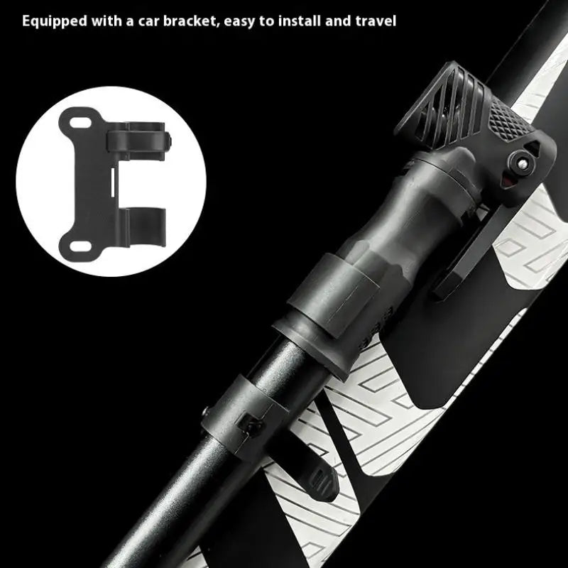 Bicycle Pump Mini Portable Hand Tire Tube Inflator Aluminum Alloy Qme