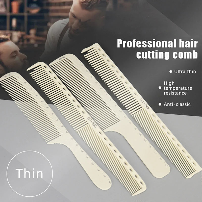 Professional Barber Comb Precision Plastic Integrated Laser Scale Qme