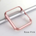 Accessories for Apple Watch Case 45mm 44mm Metal Bumper Protective Cover Frame for iWatch SE Series 7/6/5/4 Cases Aluminum Gold Qme Rose Pink 41mm-Series 9 8 7
