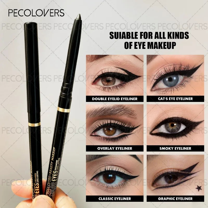 Eyeliner Pen Waterproof Sweat-proof Long-lasting Natural Green Black Qme