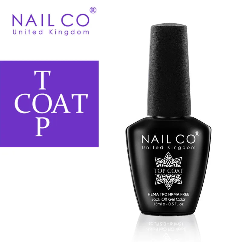 NAILCO Plum Gel Nail Polish Matte Coat Autumn Winter Semi Permanent