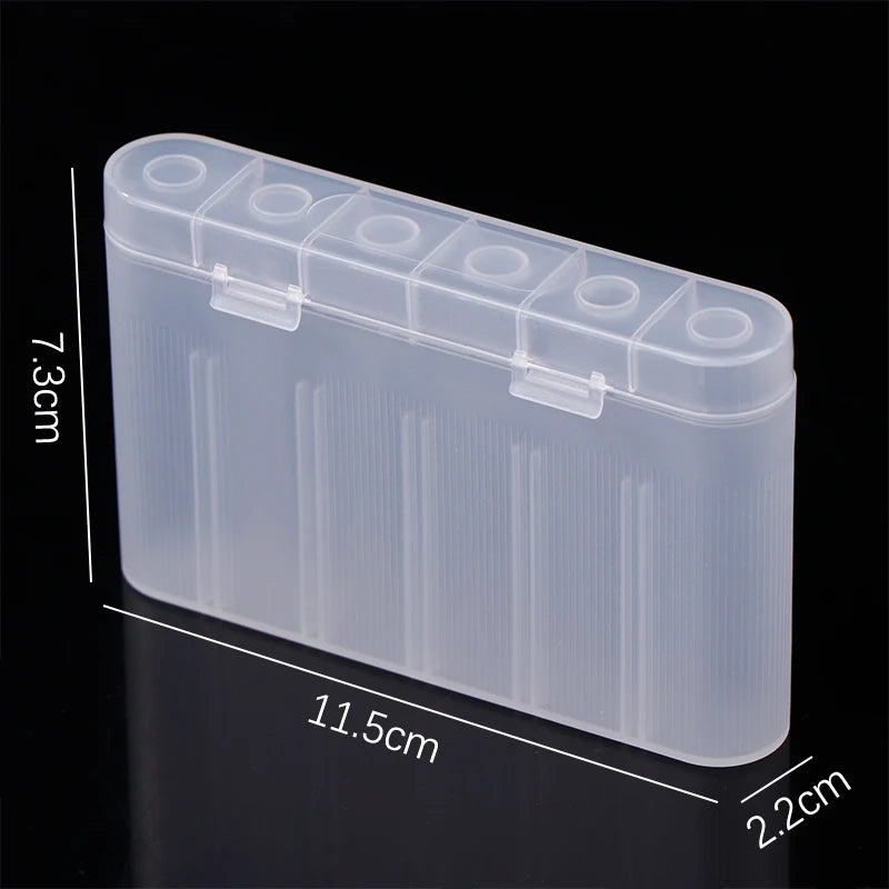 DIY Accessories 6 Slot Waterproof Storage Box 18650 Batteries Qme onesize