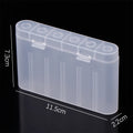 DIY Accessories 6 Slot Waterproof Storage Box 18650 Batteries Qme onesize
