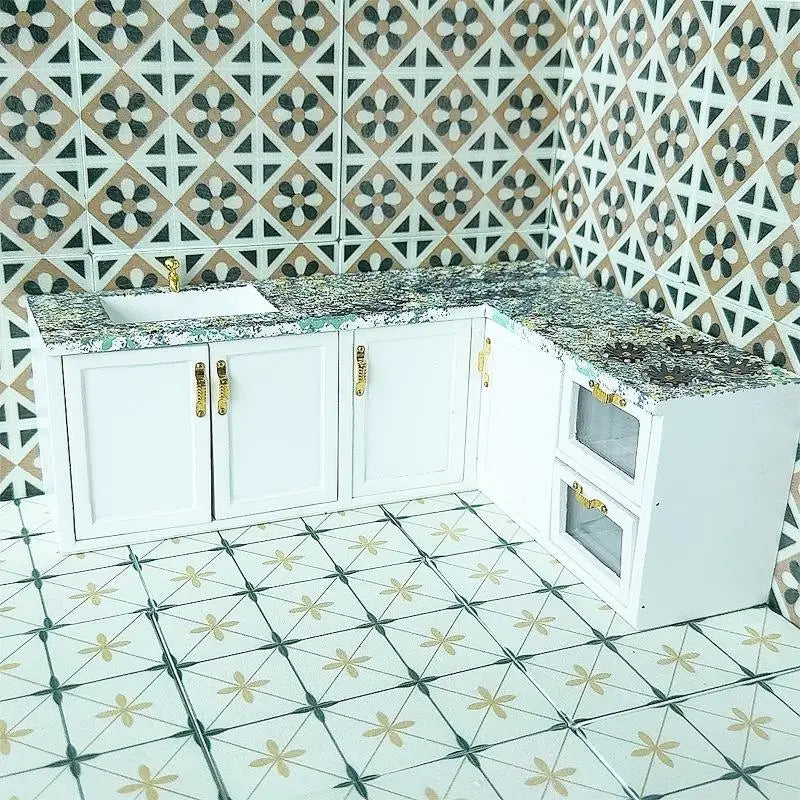 Miniature Square Wooden Floor Model 1 12 Scale Dollhouse Bathroom Qme