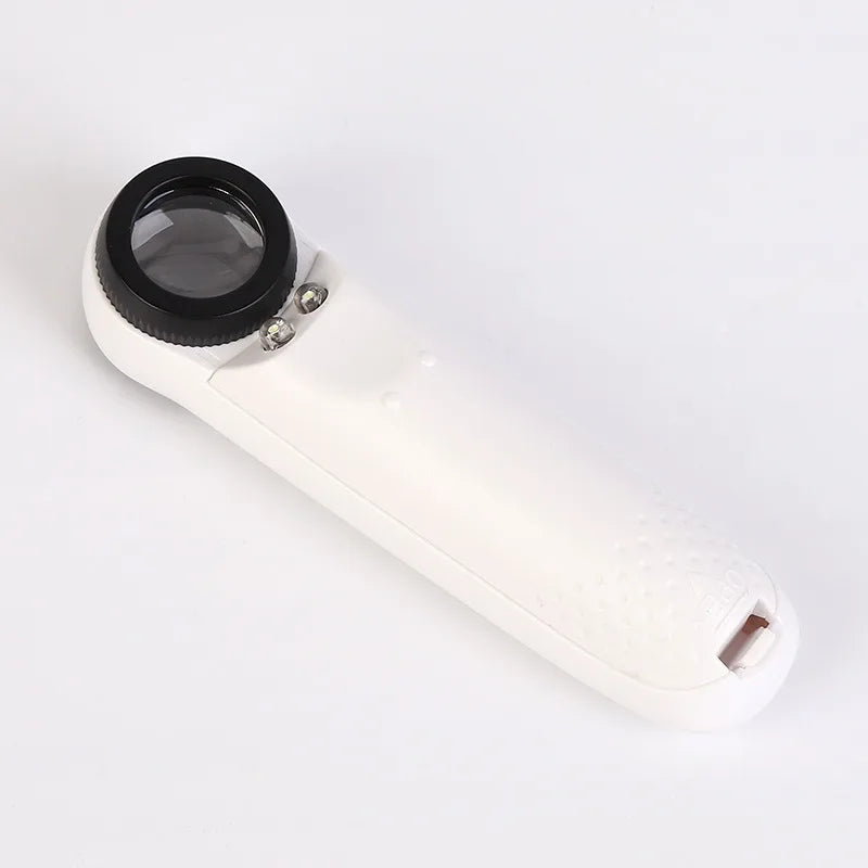 40x LED Light Magnifying Glass Loupe Handheld Microscope Magnifier Qme
