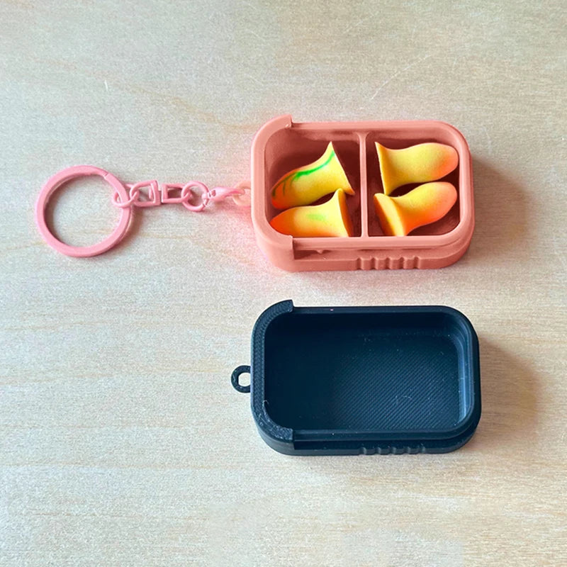 Portable Ear Plug Holder Container Jewelry Vitamins Earring Pills Qme