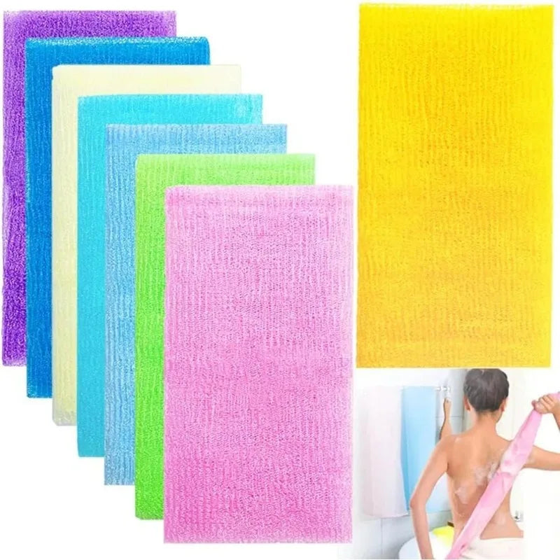 Japanese Exfoliating Washcloth Nylon Towel Deep Cleansing Back Qme
