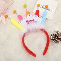 Decor Children Happy Birthday Headwear Crown Candle Hairband Hair Qme red