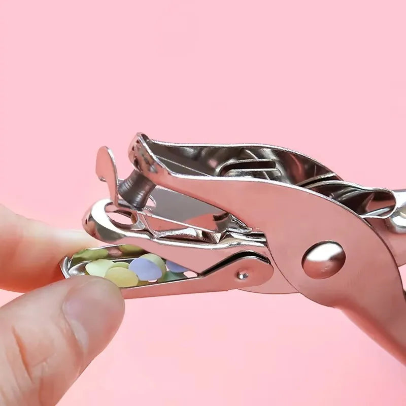 1PC Single hole punching 8 sheets capacity 6mm diameter hole punch toilet paper scrapbook hole punch Qme