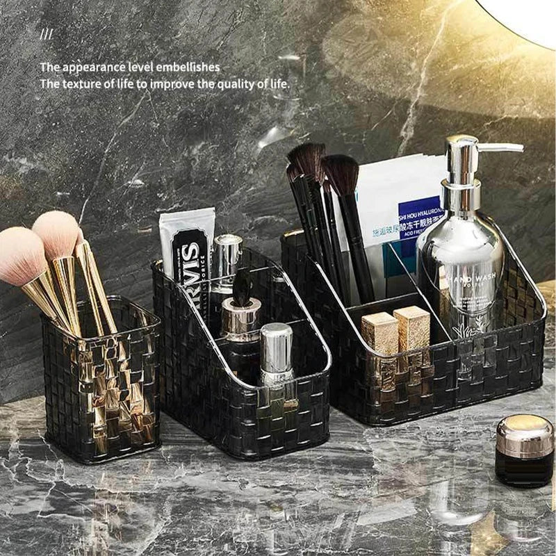 Desk Cosmetic Organizer Lipstick Storage Box Nail Polish Display Qme