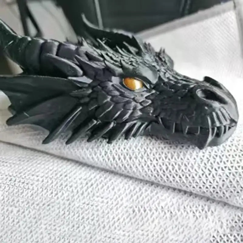 Gothic Dark Style Dragon Head Shaped Desktop Jewelry Storage Tray For Personalized Dark-Style Home Desktop Qme A3