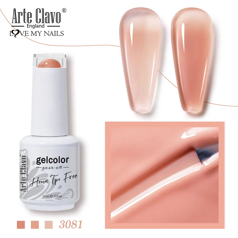 Arte Clavo Crystal Crushed Diamond Pink Blue Gel Nail Polish 2026