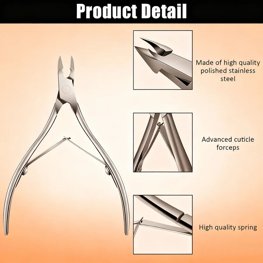 Professional Cuticle Scissors Dead Light Beige Old Precision Manicure Qme
