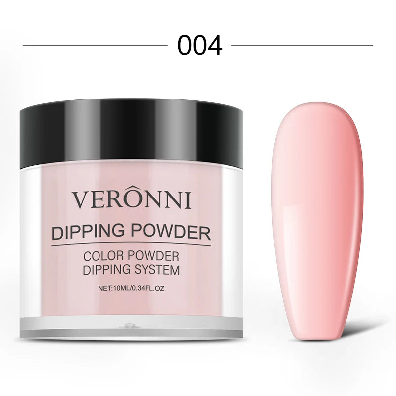 Nail Dipping Powder 6 Solid Colors Glitter Diamond Sequins Qme 04