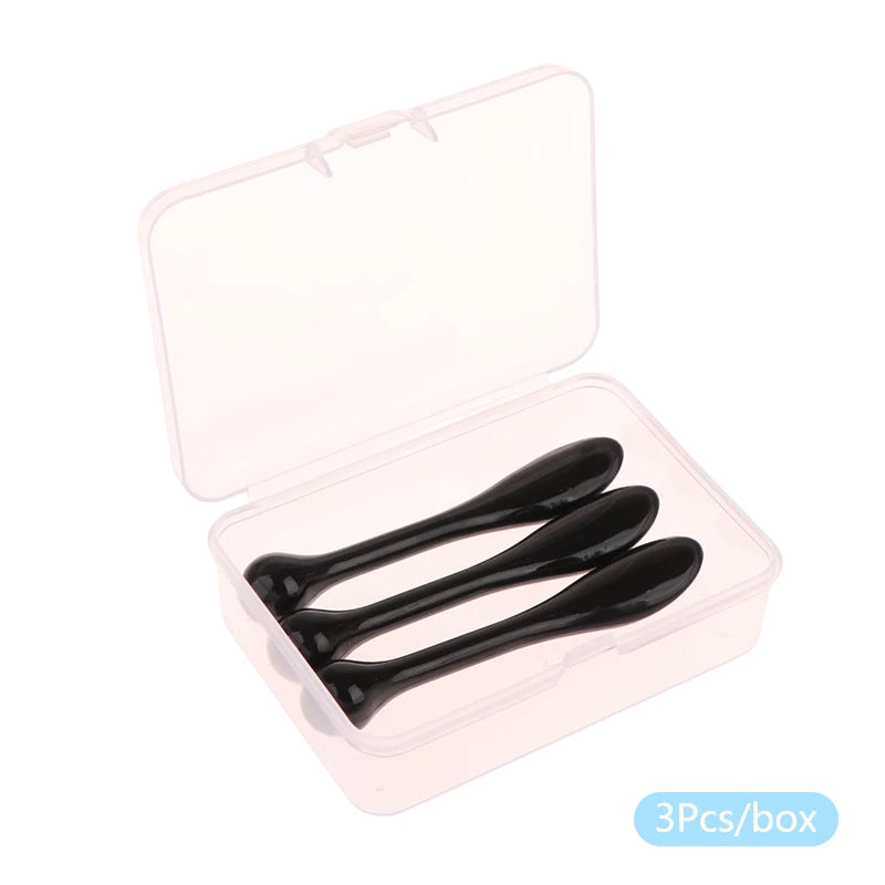 1 Beauty Tools Acrylic Cosmetic Spatulas Scoop Box Face Cream Mask Qme 3pcs Black