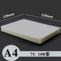 A4 A3 Thermal Laminating Sheets Waterproof Clear Transparent Laminator Film for Photos Documents Cards Protection 80-150mic Qme A4 7C