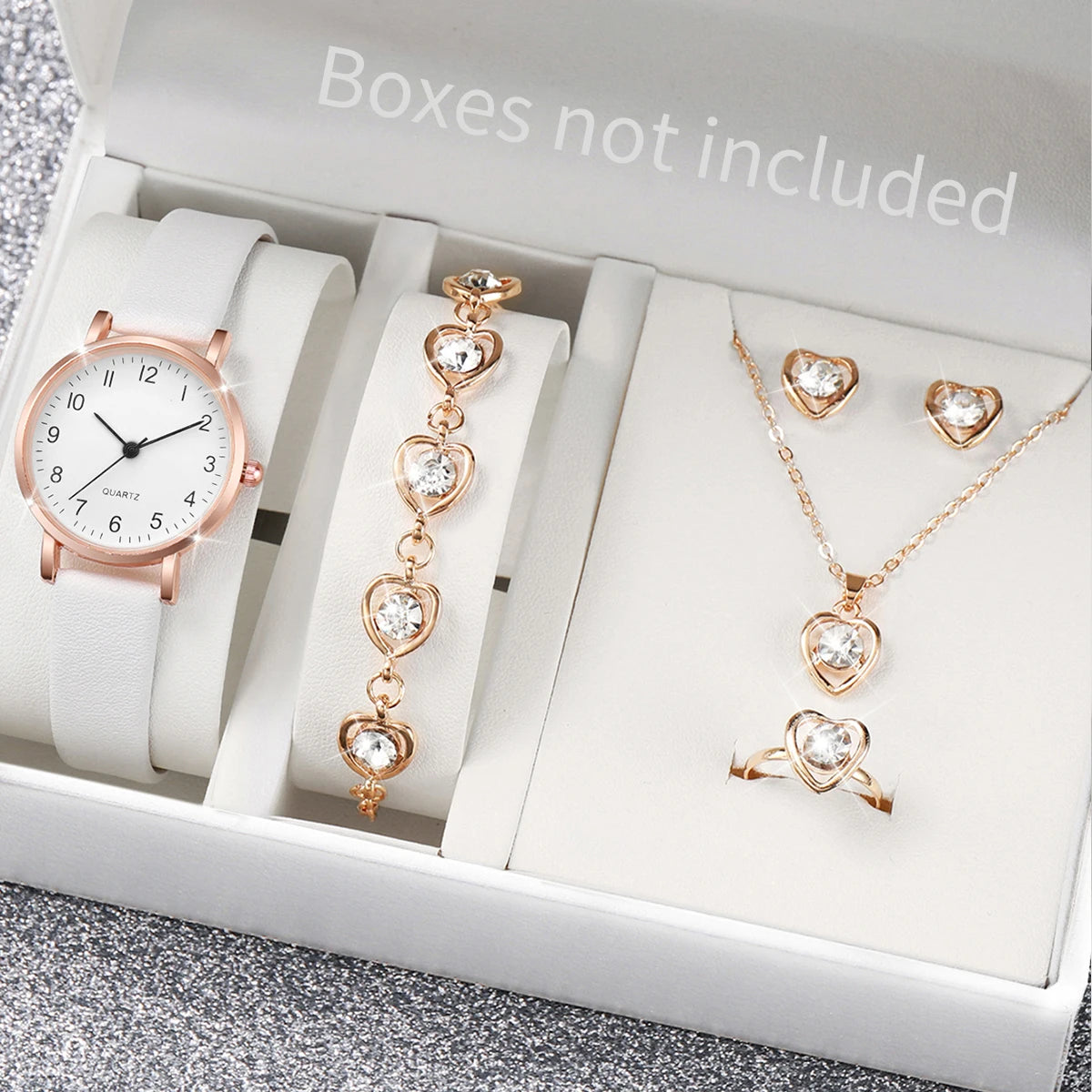 Classic Daily Wear Women Analog Quartz Wrist Watch Tennis Bracelet Qme Rose Gold E No Box